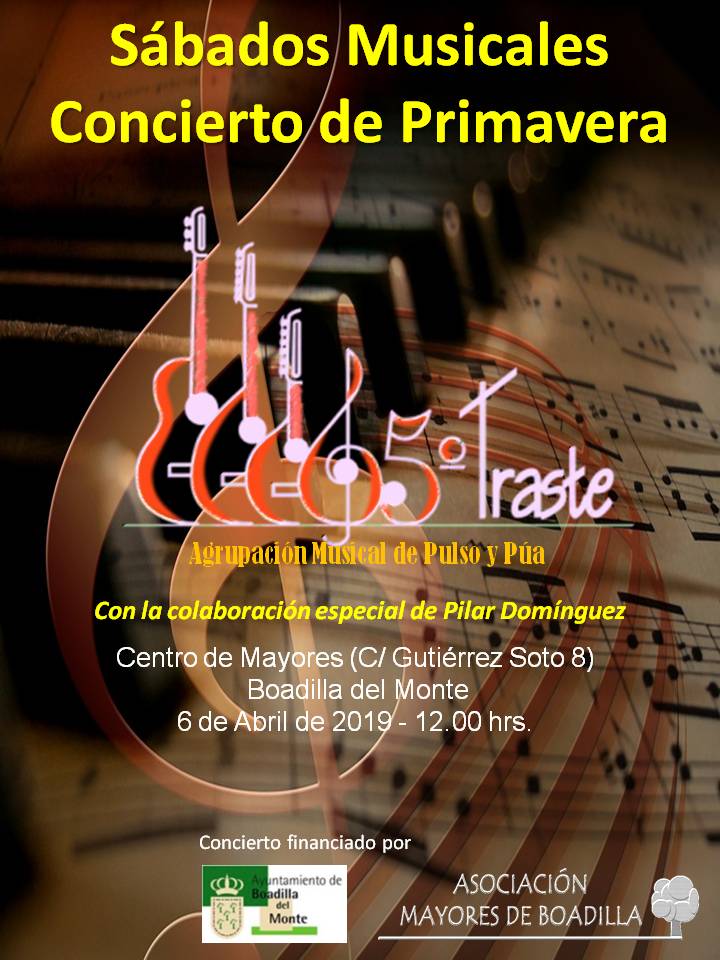 CONCIERTO DE PRIMAVERA: SBADO 6 DE ABRIL (12:00 h)