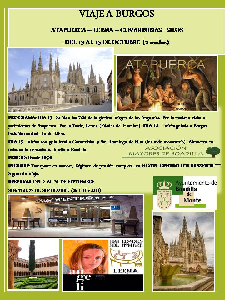 BURGOS (13-15 DE OCTUBRE)