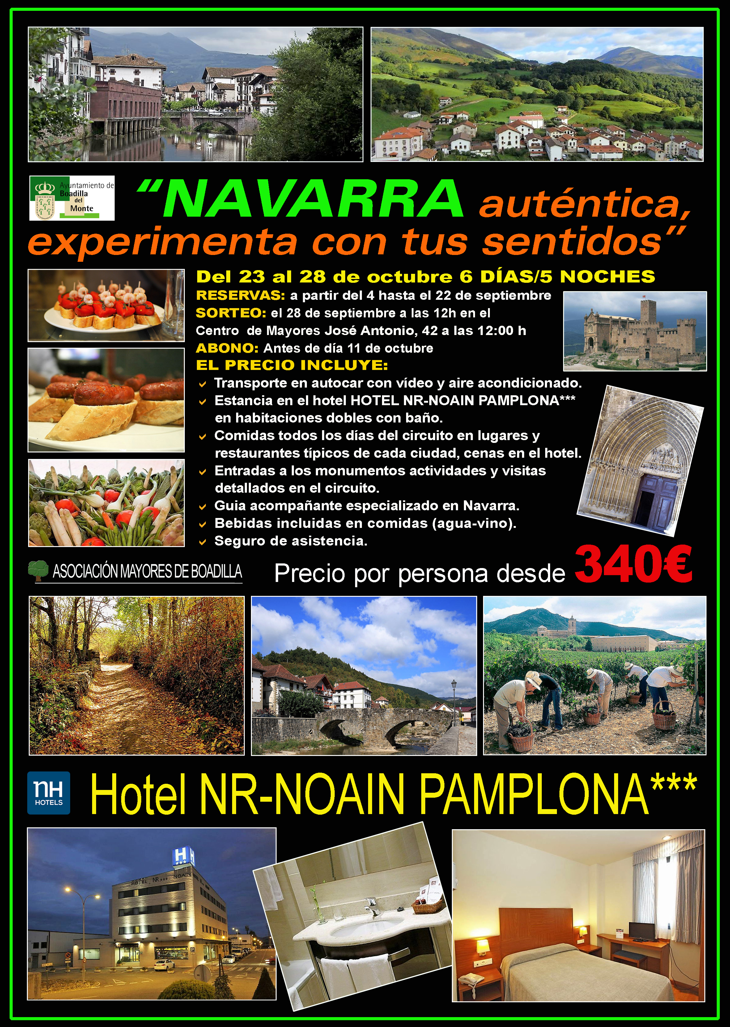 Viaje a NAVARRA del 23 al 28 de octubre