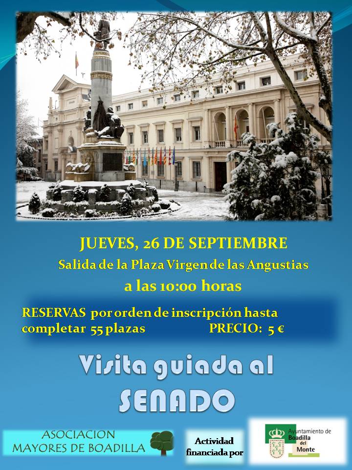 VISITA AL SENADO (JUEVES 26 SEPTIEMBRE 10:00h)