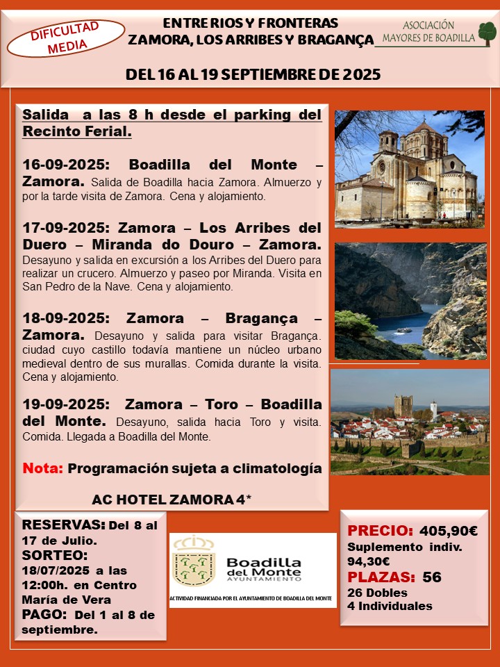 ZAMORA:  16 AL 19 DE SEPTIEMBRE DE 2025