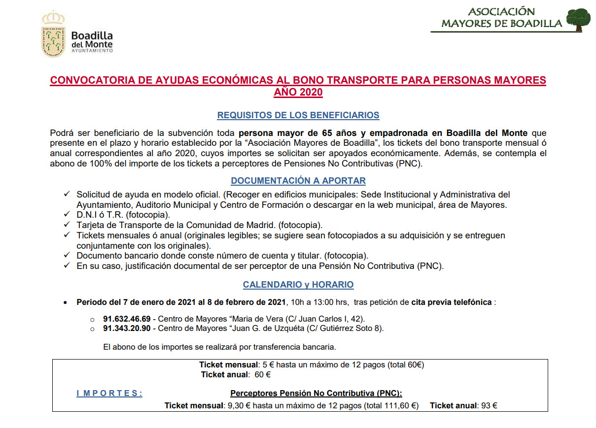 AMPLIADO AL 15/02  LA SOLICITUD DE AYUDA AL ABONO TRANSPORTE 2020